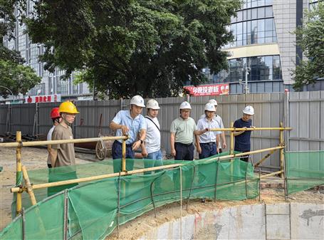 韋克雪到基礎分公司項目開展第三季度安全生產質量綜合大檢查暨“中秋節”“國慶節”前安全生產專項檢查